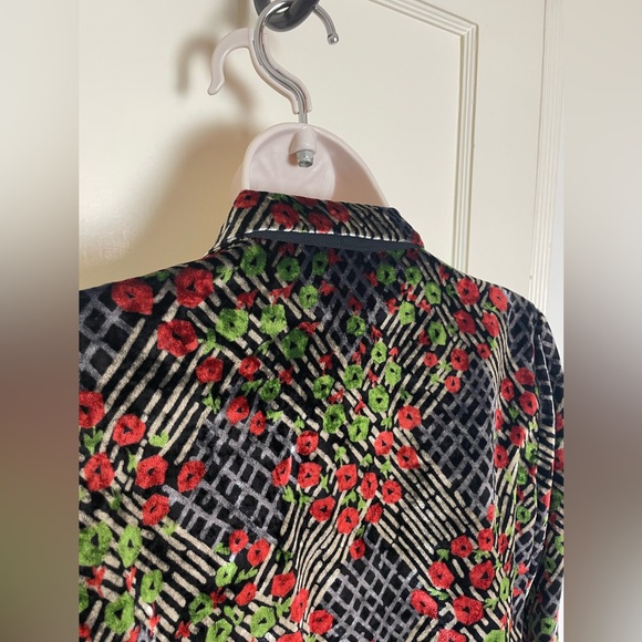 Ett:twa by Anthropologie Velvet Floral Wrap Jacket -Wear 3 ways! - Picture 8 of 16